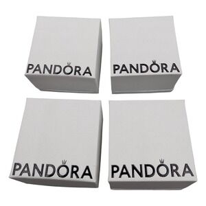 Lot of 4x PANDORA Jewelry Empty Charm/Ring/Bead GIFT BOX  Small Ring Charm Boxes